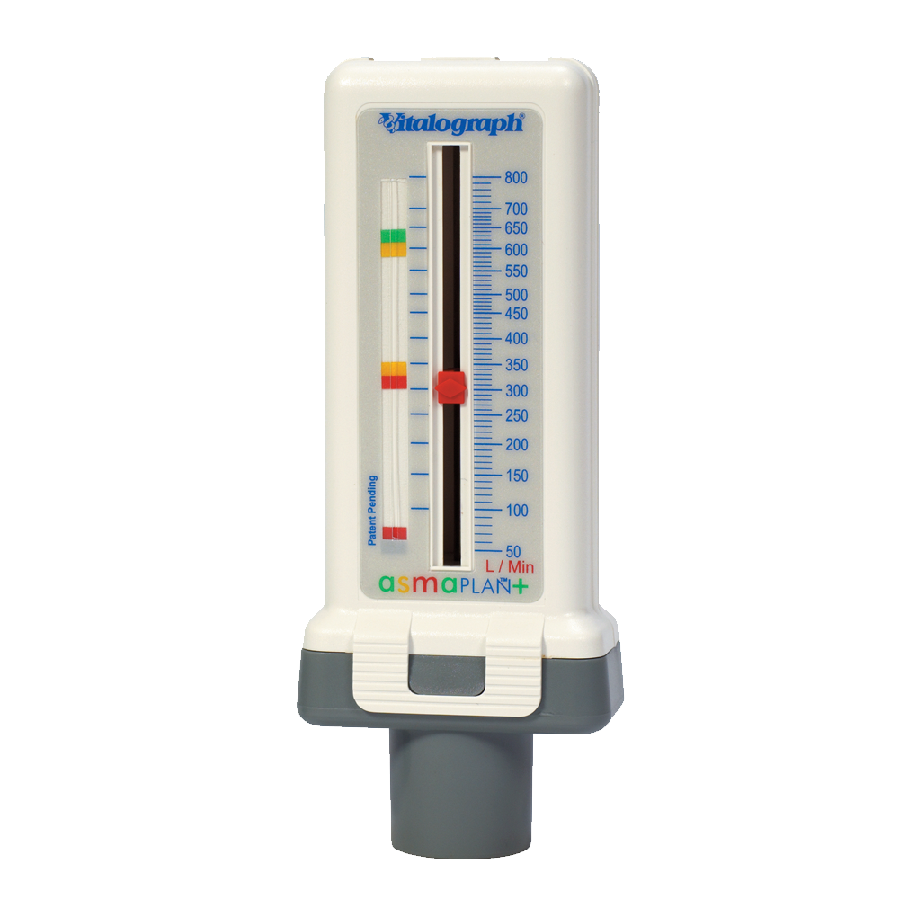 Vitalograph peak flow meter asmaplan plus white bg